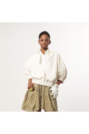 AW61JO08_볼륨슬리브 밴딩 점퍼_오프화이트