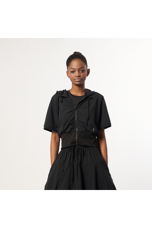 AW61JP03_밴딩 크롭 후디_블랙