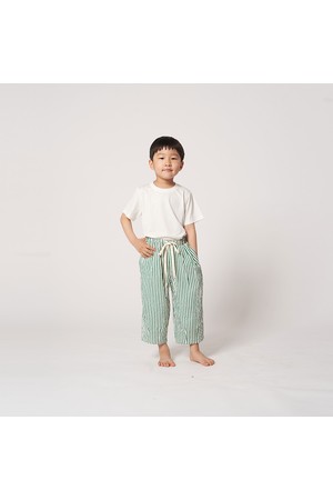 AK61PT74_키즈_링클 스트라이프 라운지 팬츠_그린