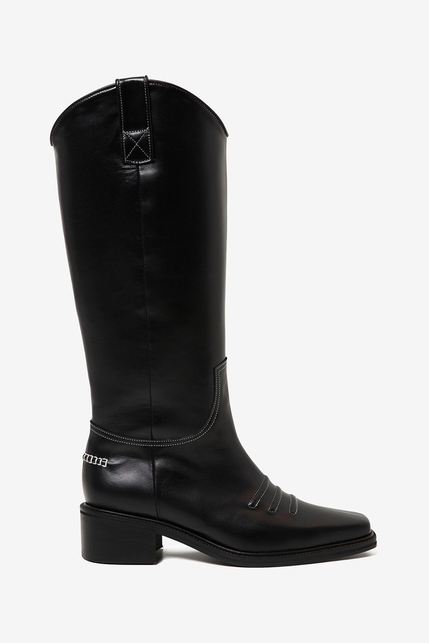 NEUTE - 부츠/워커 - [NEUTE] 50mm Marfa Western Long Boots (BLACK)