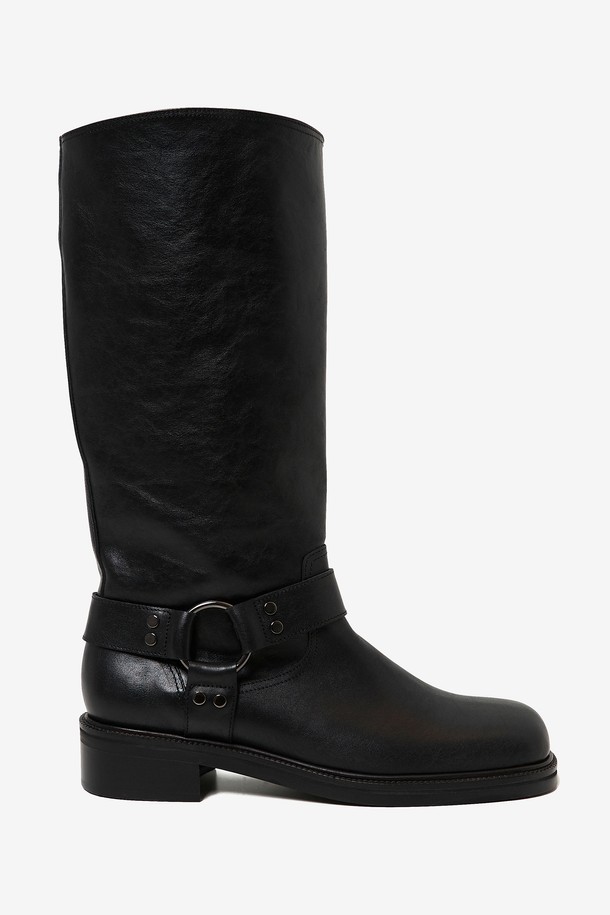 NEUTE - 부츠/워커 - [NEUTE] 45mm Trinity Motocycle Long Boots (BLACK)