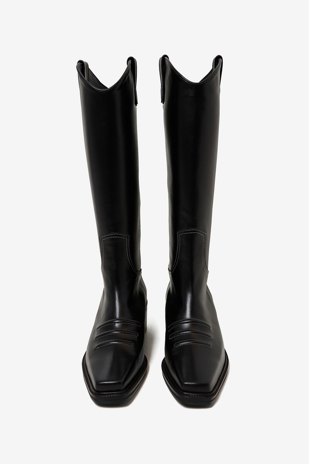 NEUTE - 부츠/워커 - [NEUTE] 50mm Marfa Western Long Boots (BLACK)