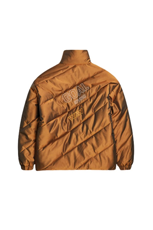 GOALSTUDIO - 다운/패딩 - WWFC DIAGONAL TWO TONE PADDED JACKET - BRONZE