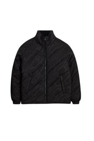 WWFC DIAGONAL EMBO PADDED JACKET - BLACK