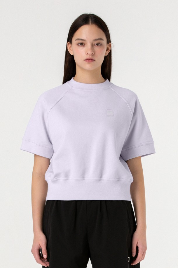 GOALSTUDIO - 긴소매 티셔츠 - WOMEN`S CROPPED SWEAT - LAVENDER