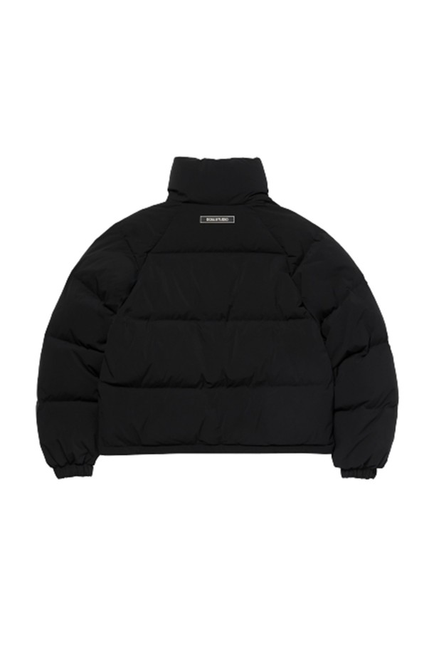 GOALSTUDIO - 패딩 - WOMEN`S CROPPED STRETCH DOWN JACKET - BLACK/BROWN/IVORY