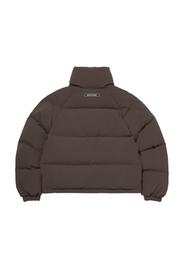 GOALSTUDIO - 패딩 - WOMEN`S CROPPED STRETCH DOWN JACKET - BLACK/BROWN/IVORY