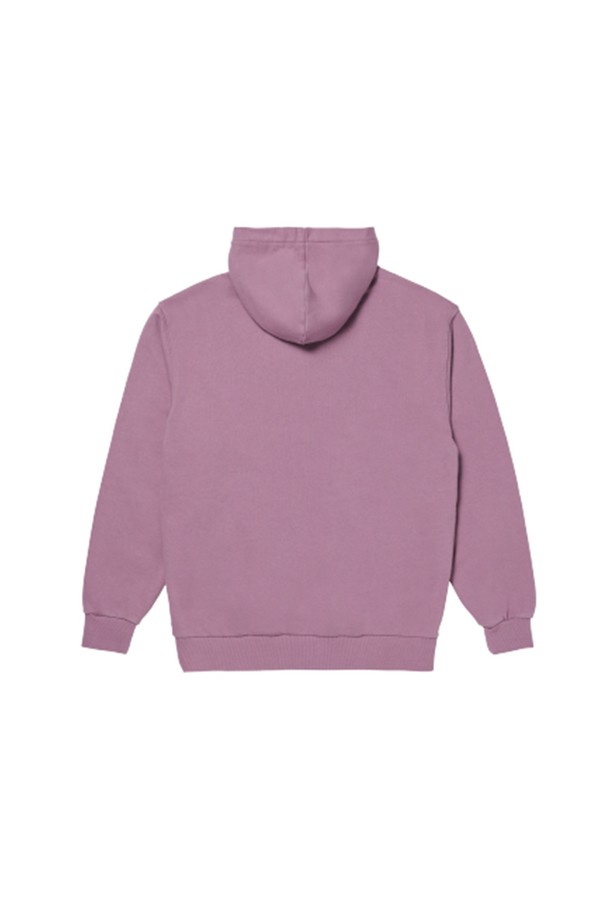 GOALSTUDIO - 후디 - STONE WASHED HALF ZIP-UP HOODIE - PURPLE/LIGHT BEIGE