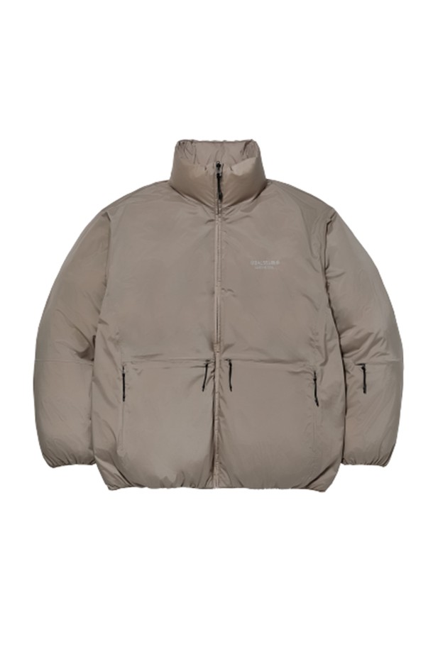 GOALSTUDIO - 다운/패딩 - EMBO REVERSIBLE DOWN JACKET - BLACK/BEIGE/LIGHT GREEN