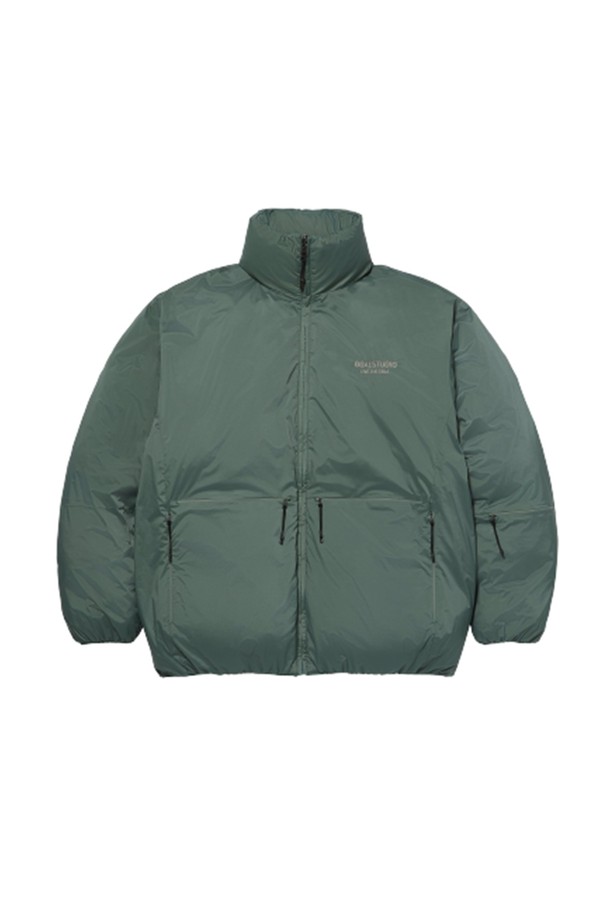 GOALSTUDIO - 다운/패딩 - EMBO REVERSIBLE DOWN JACKET - BLACK/BEIGE/LIGHT GREEN