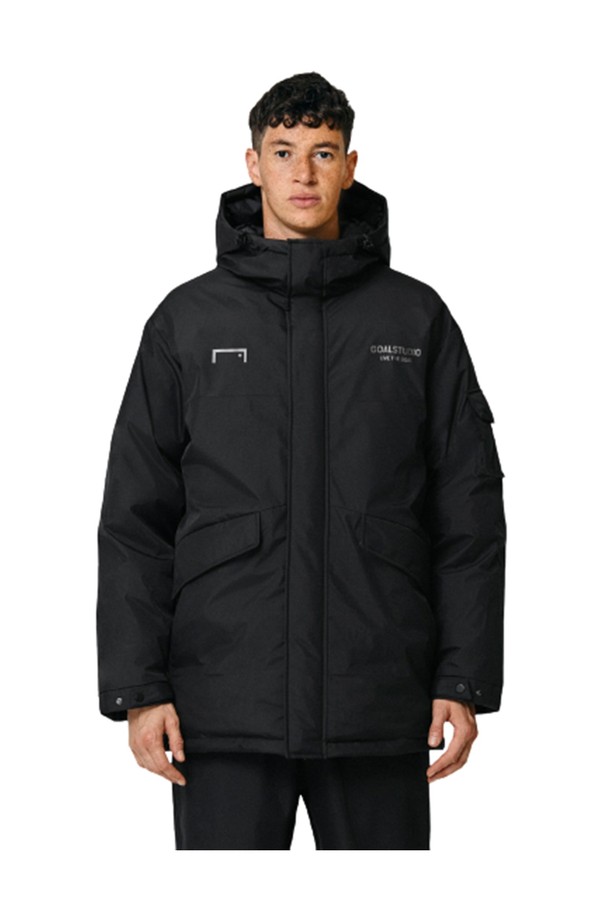 GOALSTUDIO - 다운/패딩 - UTILITY DOWN PARKA - BLACK/DARK GREY