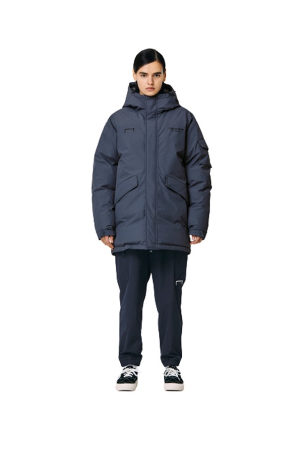 GOALSTUDIO - 다운/패딩 - UTILITY DOWN PARKA - BLACK/DARK GREY