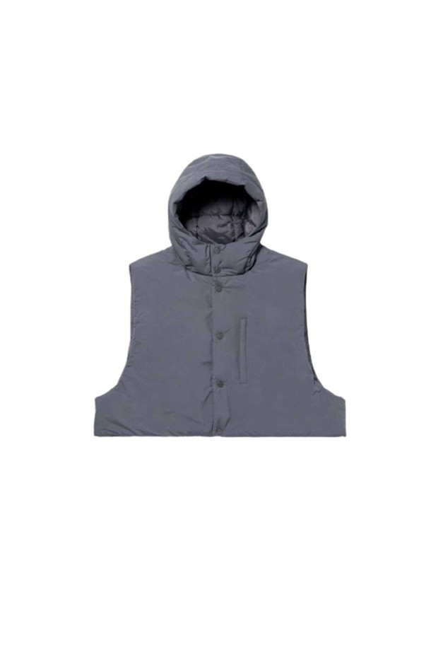 GOALSTUDIO - 다운/패딩 - 3IN1 PADDING VEST/JACKET SET - BEIGE/DARK GREY