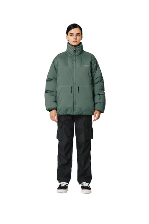 GOALSTUDIO - 다운/패딩 - EMBO REVERSIBLE DOWN JACKET - BLACK/BEIGE/LIGHT GREEN