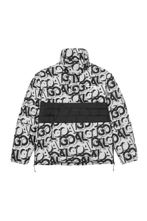 MONOGRAM PADDING ANORAK - CHARCOAL/WHITE