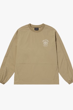 FC STRETCH NYLON WIND PULLOVER - BEIGE