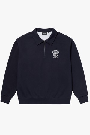 FC JERSEY COLLAR HALF ZIP-UP - DARK NAVY