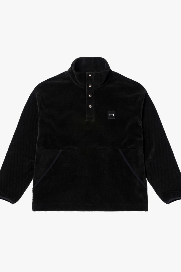 GOALSTUDIO - 긴팔티셔츠 - CORDUROY VELOUR BUTTON-UP SHIRT-BLACK