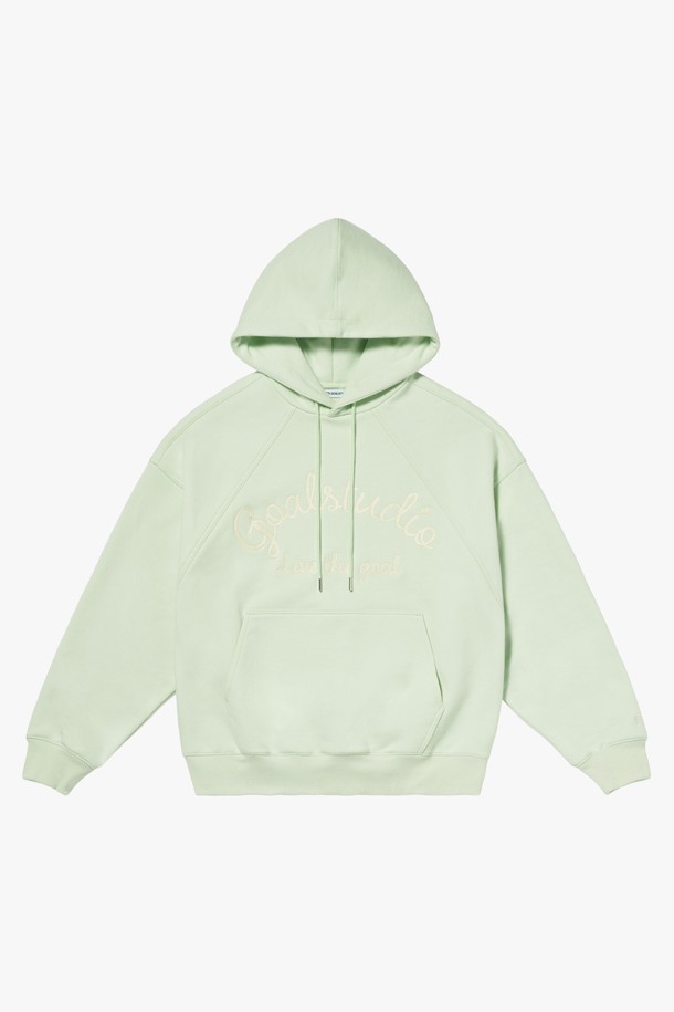 GOALSTUDIO - 후디 - LETTERING LOGO HOODIE-MINT