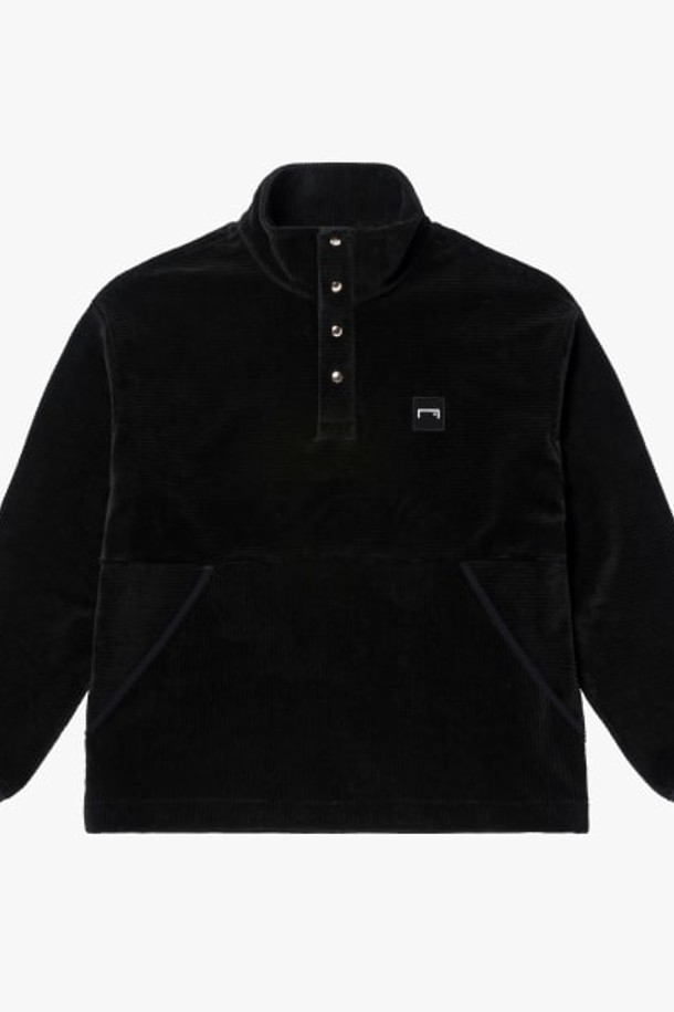 GOALSTUDIO - 긴팔티셔츠 - CORDUROY VELOUR BUTTON-UP SHIRT-BLACK