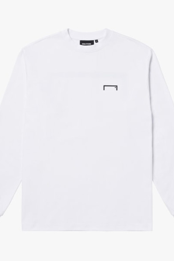 GOALSTUDIO - 긴팔티셔츠 - ESSENTIAL BIG LOGO LONG SLEEVE TEE-WHITE