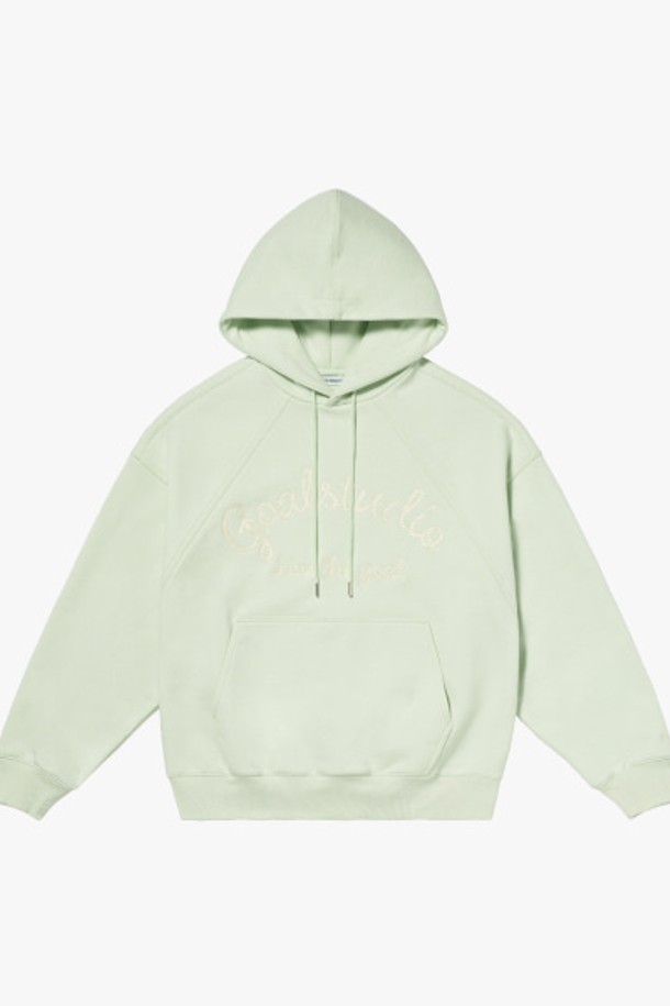 GOALSTUDIO - 후디 - LETTERING LOGO HOODIE-MINT