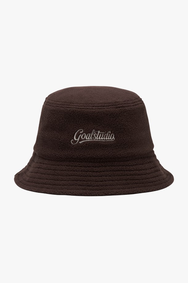 GOALSTUDIO - 모자 - ESSENTIAL MICRO FLEECE BUCKET HAT-BROWN