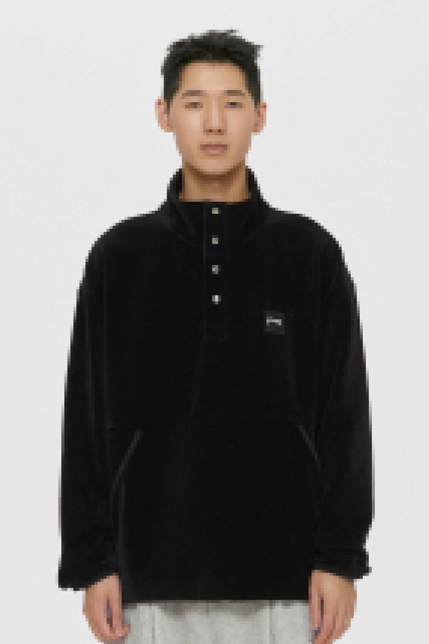 GOALSTUDIO - 긴팔티셔츠 - CORDUROY VELOUR BUTTON-UP SHIRT-BLACK