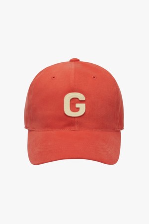 G LOGO PEACHSKIN CAP-ORANGE