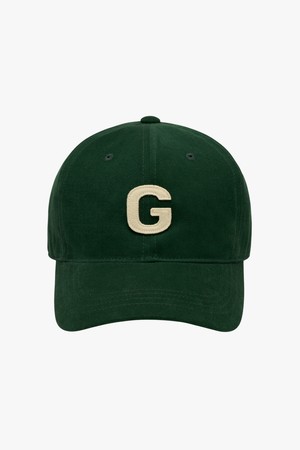 G LOGO PEACHSKIN CAP-DARK GREEN