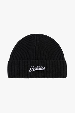 SCRIPT LOGO WOOL BEANIE-BLACK