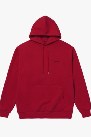 ESSENTIAL BIG LOGO PAINTED HOODIE-RED