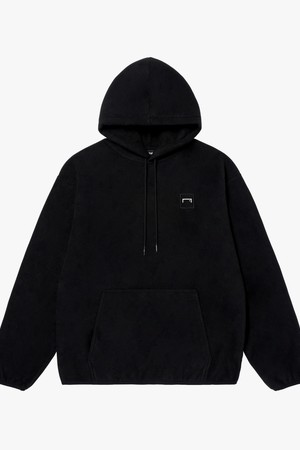 ESSENTIAL MICRO FLEECE HOODIE-BLACK