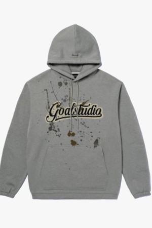 SCRIPT LOGO HOODIE-MELANGE GREY