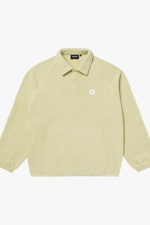 G LOGO MICRO FLEECE POLO SHIRT-LIGHT YELLOW