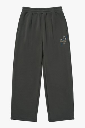 ESSENTIAL PAINTED WIDE PANTS-CHARCOAL