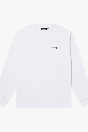 ESSENTIAL BIG LOGO LONG SLEEVE TEE-WHITE