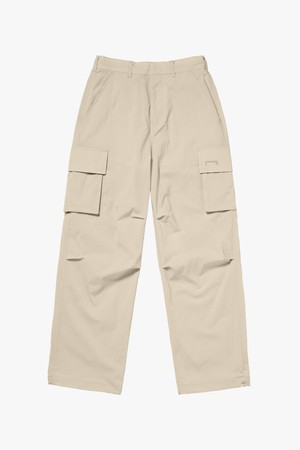 STRETCH NYLON CARGO PANTS-LIGHT BEIGE