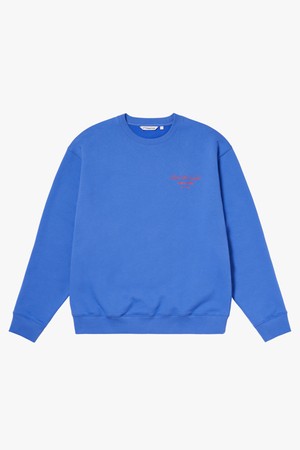 STACK LOGO SWEAT-BLUE