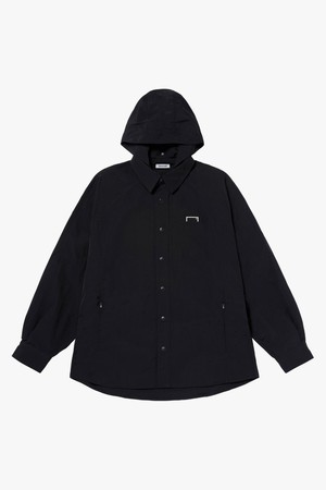 RIPSTOP OVERSIZED SHIRT JACKET-BLACK