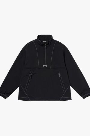 RIPSTOP LONG SLEEVE ANORAK-BLACK