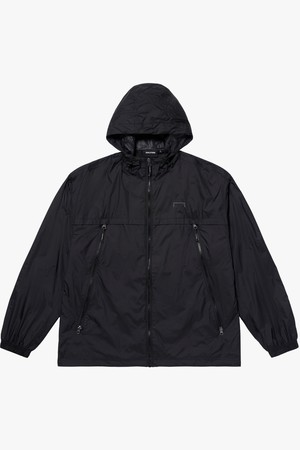 GLOW RIPSTOP HOODED JACKET-BLACK