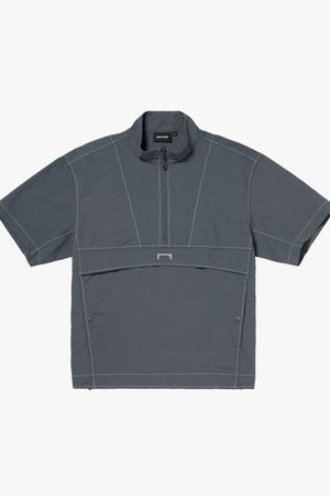 RIPSTOP SHORT SLEEVE ANORAK-CHARCOAL