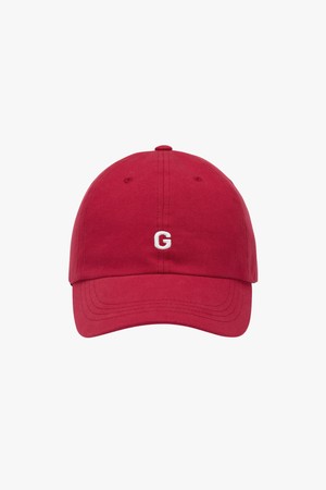 SMALL G LOGO BALL CAP-RED