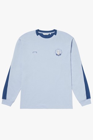 FC EMBLEM LONG SLEEVE TEE-LIGHT BLUE