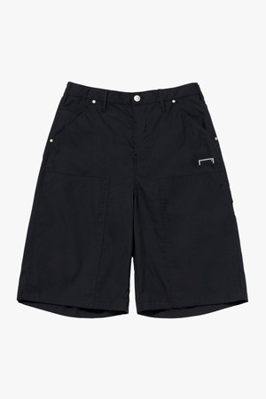 CHINO CARGO LONG SHORTS-BLACK