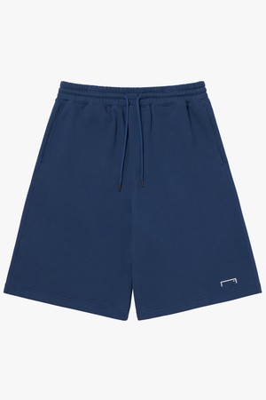 ESSENTIAL SMALL LOGO SHORTS-BLUE