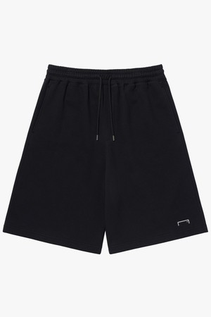 ESSENTIAL SMALL LOGO SHORTS-BLACK