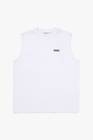 AIR DRY GOAL SLEEVELESS-WHITE