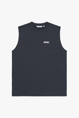 AIR DRY GOAL SLEEVELESS-CHARCOAL